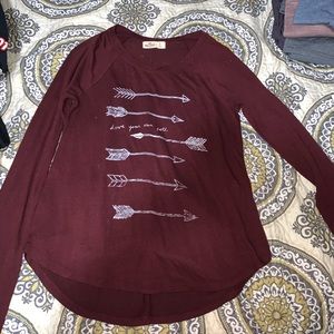 Maroon Hollister Long Sleeve